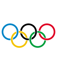 5 Ring Olympic Flag 36" x 60"