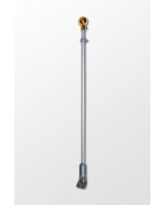 6FT Telescopic Flagpole with 45 degree fixed angle bracket - THIS IS A KIT -