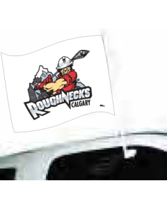 Calgary Roughnecks Car Flag - Premium 3 Ply