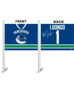 Roberto Luongo double sided Jersey Car Flag - 2010/11 Season Design