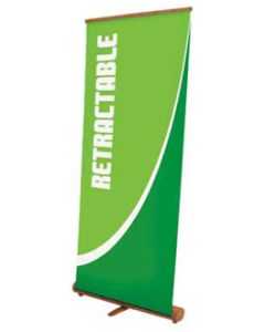 Bamboo Retractable Banner Stand